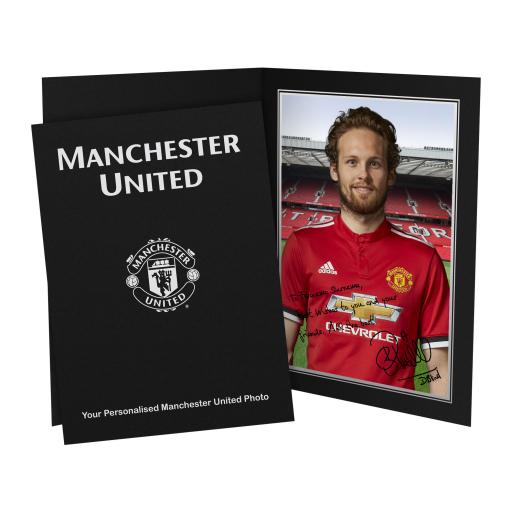 Manchester United FC Blind Autograph Photo Folder
