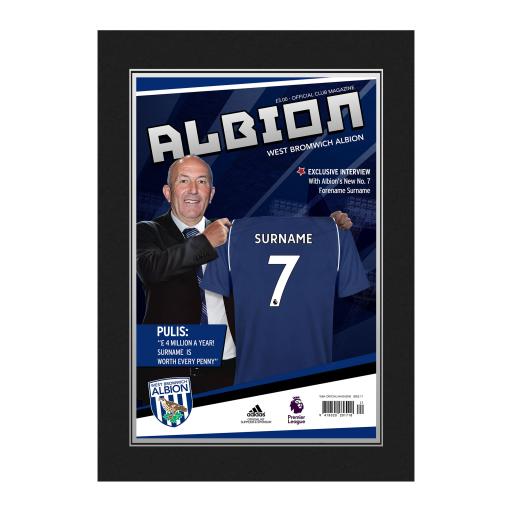 West Bromwich Albion FC Magazine Front Cover Photo Folder