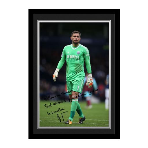 West Bromwich Albion FC Foster Autograph Photo Framed