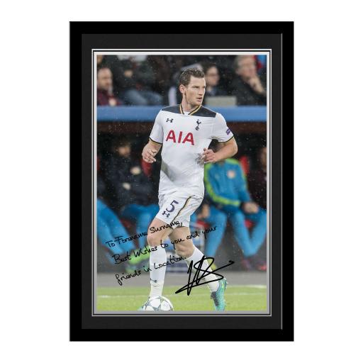 Tottenham Hotspur FC Vertonghen Autograph Photo Framed