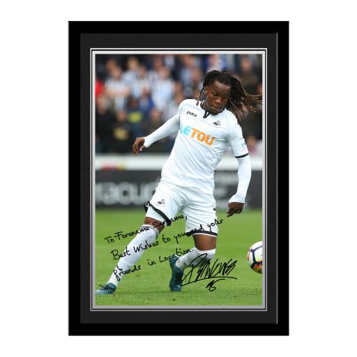 Swansea City AFC Sanches Autograph Photo Framed