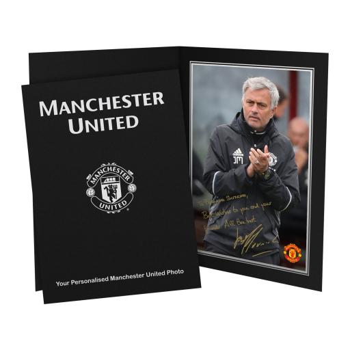 Manchester United FC Mourinho Autograph Photo Folder