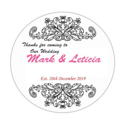 Personalised Labels/Invitations/Stickers - Text with Vector Borders