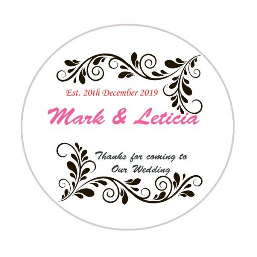 Personalised Labels/Invitations/Stickers - Text with Vector Borders