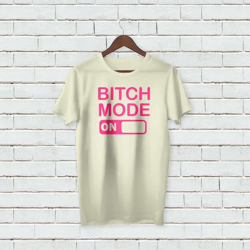 Personalised Funny Text Bitch Mood ON T-Shirt (3).jpg