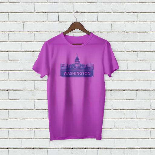 Personalised Text Washington City Add Your Name  T-shirt (2).jpg