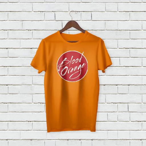 Personalised Text Blood Orange Tshirt