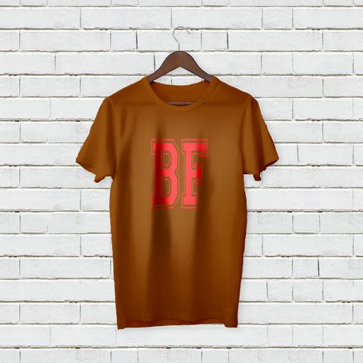 Personalised BoyFriend 'BF' T-Shirt - Add Your Text/Name
