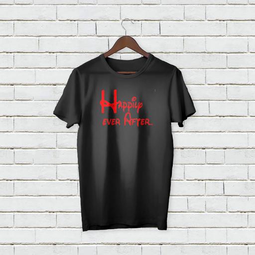 Personalised 'Happily Ever After' T-Shirt - Add Text/Name