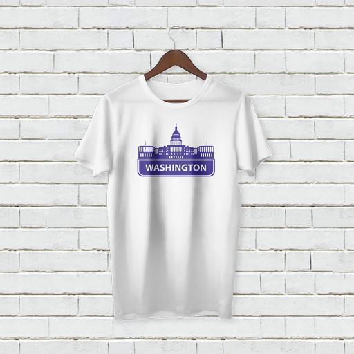 Personalised Text Washington City Add Your Name  T-shirt (3).jpg