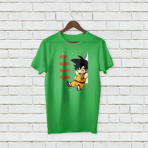 Personalised Text Even Super Sayan Needs Rest T-Shirt (1).jpg