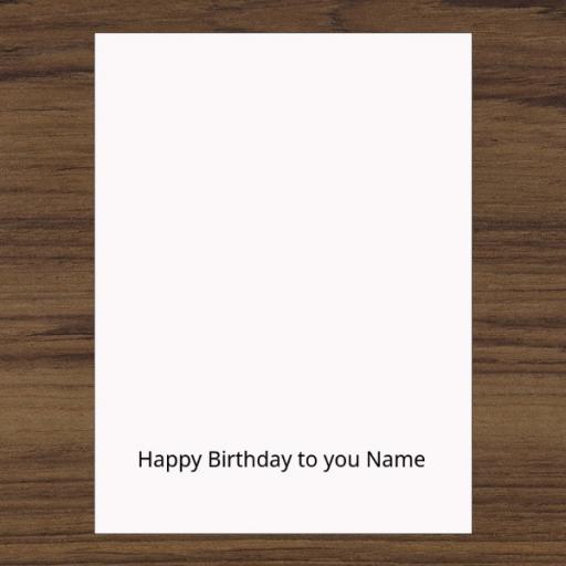 Two Photo Birthday Card with Customisable Text