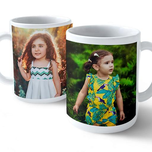 Personalised Mug with 2 Photo Collage and Text