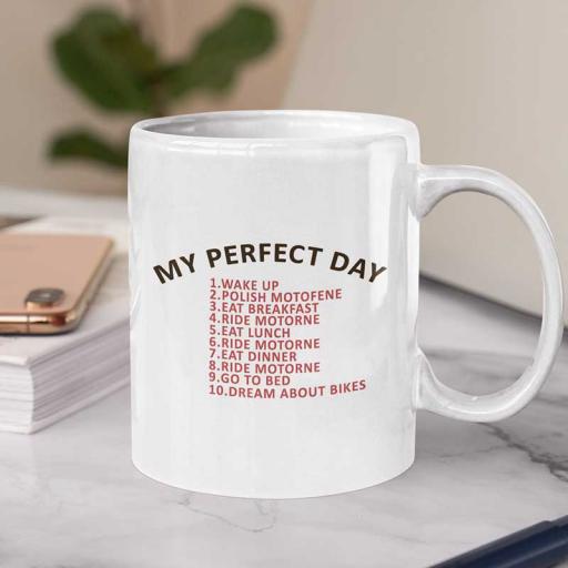 Personalised 'My Perfect Day' Routine Mug