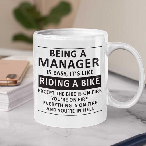 Personalised 'Being a Manager is Easy' Mug