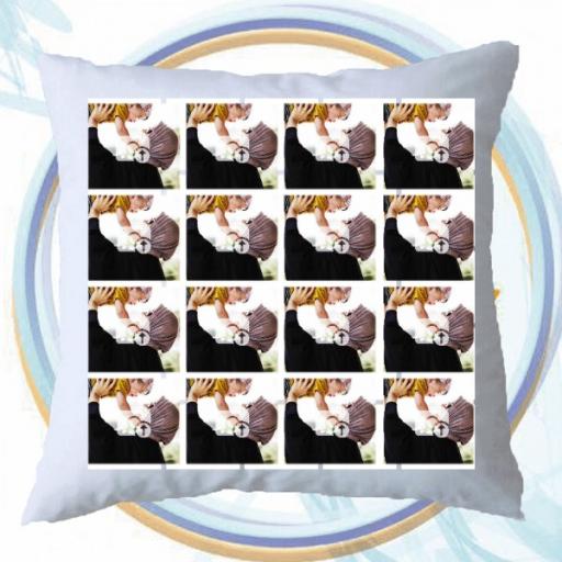 Personalised Multi Photo Collage Cushion - 17 Photos Collage