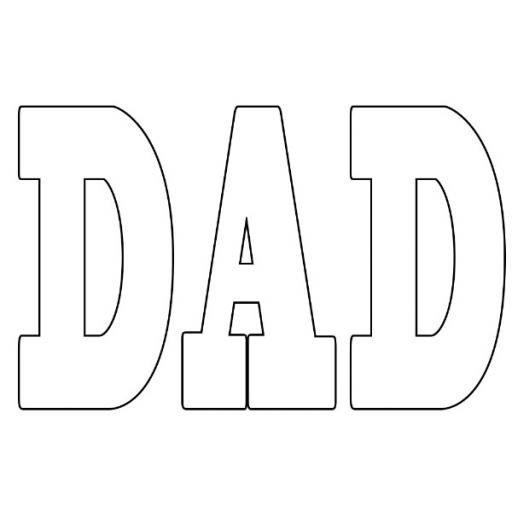 Personalised Photo Word Art Gift 'DAD'