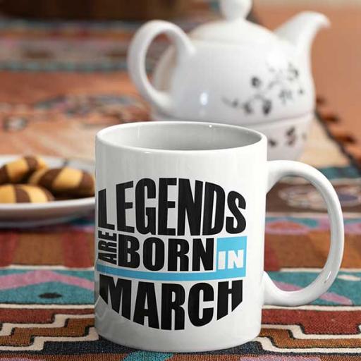 Legends are Born in March Personalised Birthday Mug.jpg