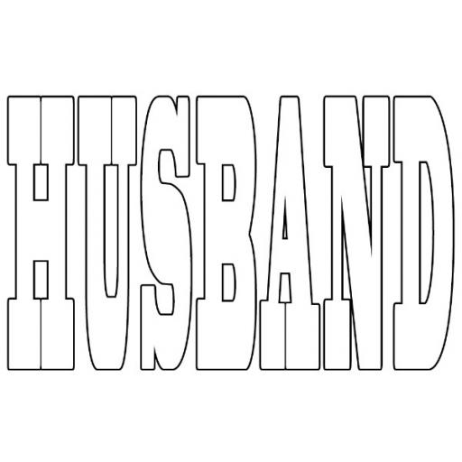 Personalised 'HUSBAND' Photo Word Art