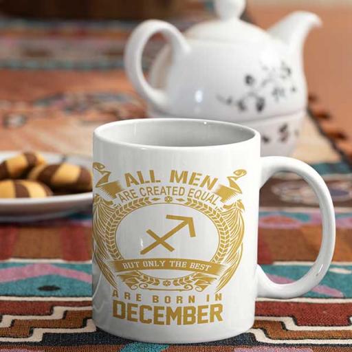 All Men are Created Equal But Only Best are Born in December Birthday Personalised Mug.jpg