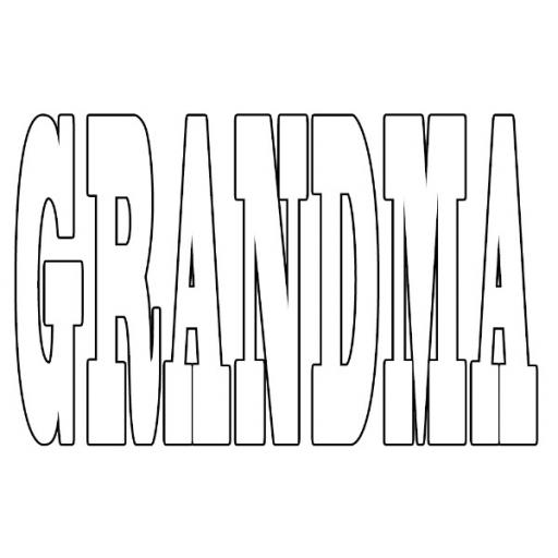 Personalised 'GRANDMA' Photo Word Art