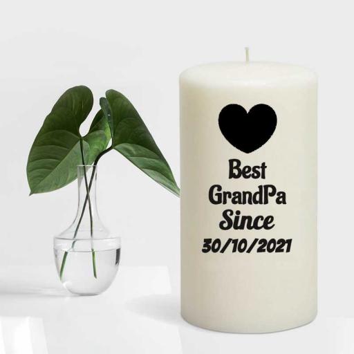 Best GrandPa Since YEAR - Candle Gift