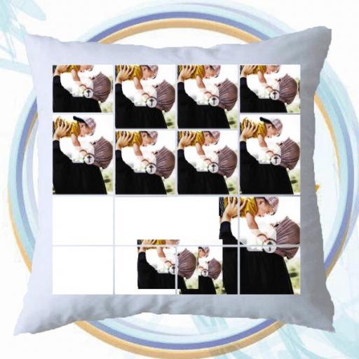 Personalised Multi Photo Collage Cushion - 15 Photos Collage