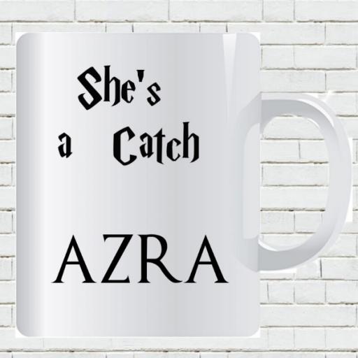 'She's a Catch' Personalised Mug - Add Name