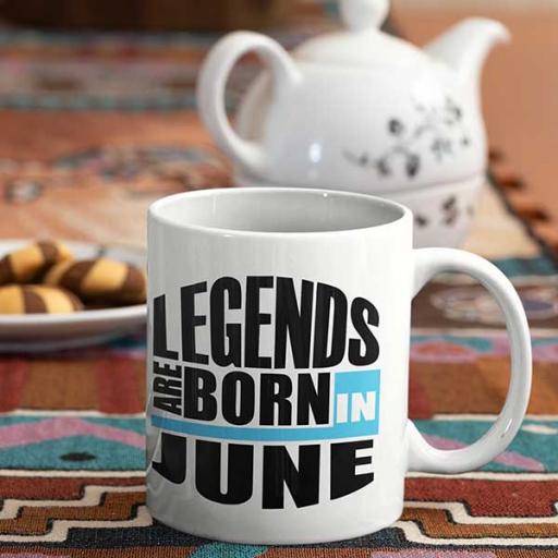 Legends are Born in June - Personalised Birthday Mug