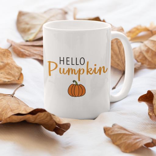 Personalised "Hello Pumpkin" Halloween Mug