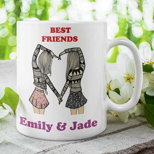 Personalised Best Friends Mug - Add Names