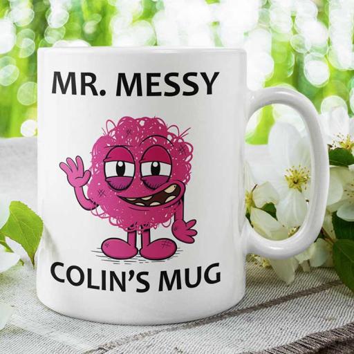 Personalised Mr Messy Mug - Add Name