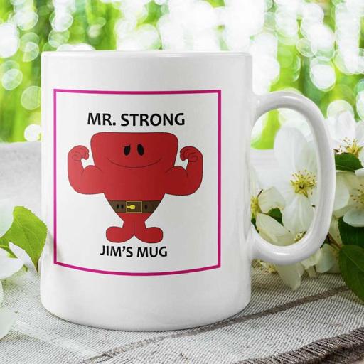 Personalised Mr Strong Mug - Add Name