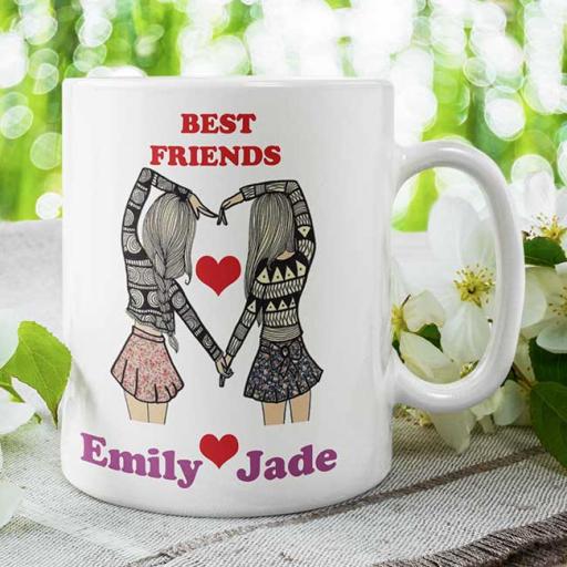 Best Friends Personalised Mug - Add Names