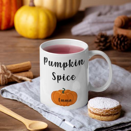 Personalised &quot;Pumpkin Spice&quot; Halloween Mug