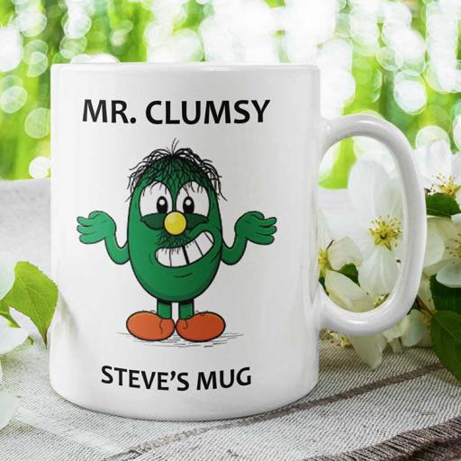Personalised Mr Clumsy Mug - Add Name