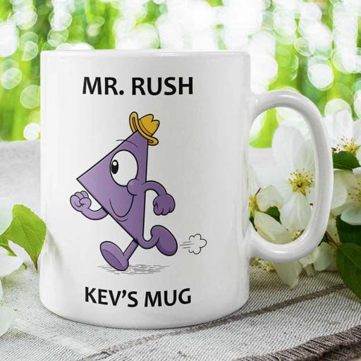 Personalised Mr Rush Mug - Add Name