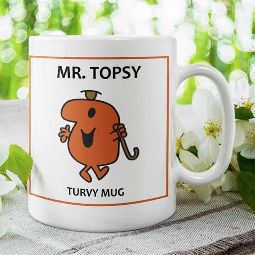 Personalised Mr Topsy Mug - Add Name