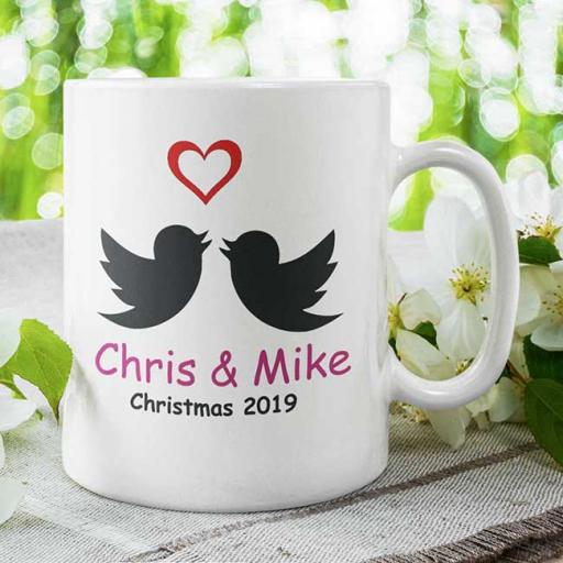 Personalised Couple Christmas Mug - Add Names