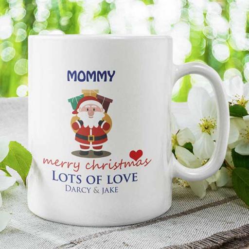 Personalised 'Merry Christmas' Mug - Add Name