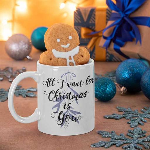 All I Want for Christmas is You - Personalised Christmas Mug