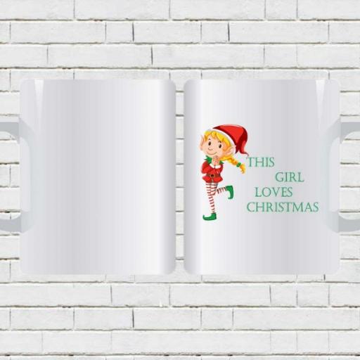 'This Girl Loves Christmas' Personalised Mug