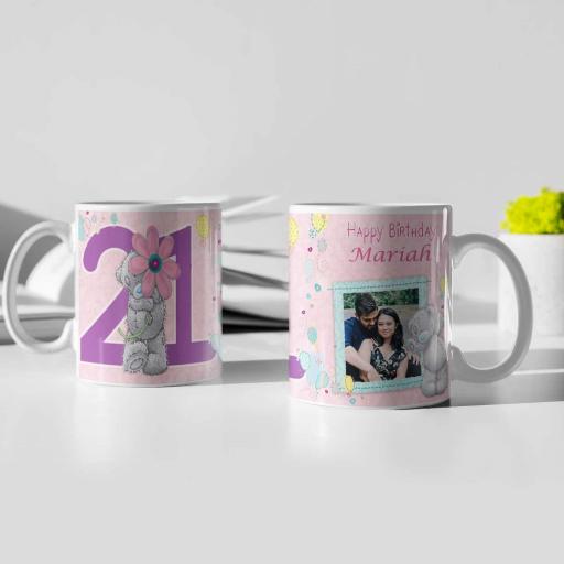 Personalised 21st Happy Birthday Mug - Add Name