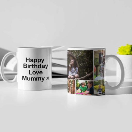 6 Photo Collage Personalised Mug - Add Any Text