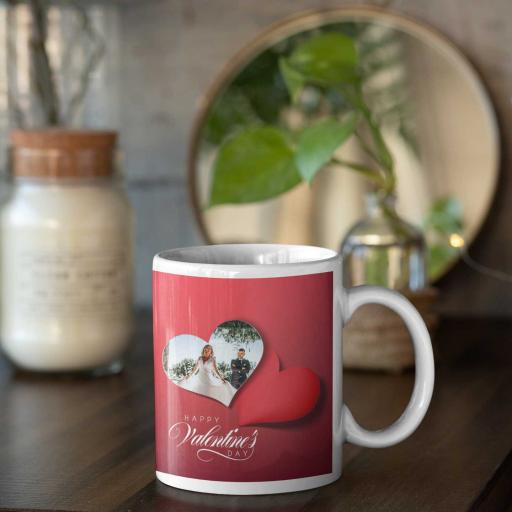 Valentine's Day Personalised Mug - Add Photo &amp; Names