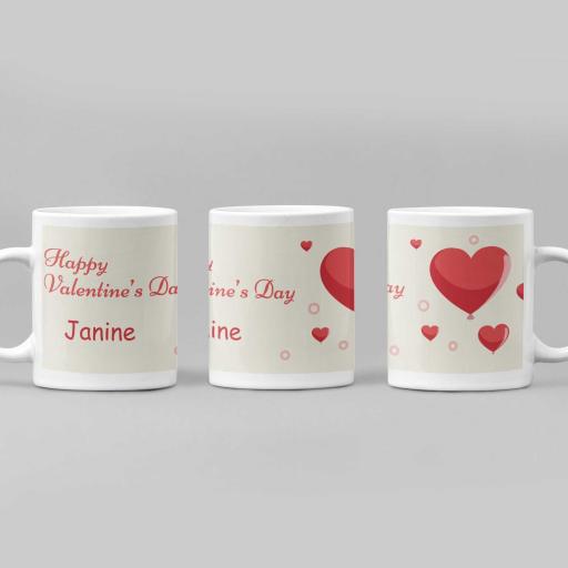 Personalised All Heart Valentine's Day Mug - Add Name