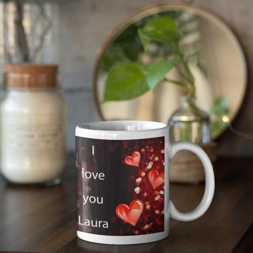Personalised 'Love You' Mug - Add Name