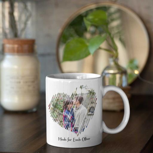 Personalised 'Made for Each Other' Mug - Add Photo &amp; Names