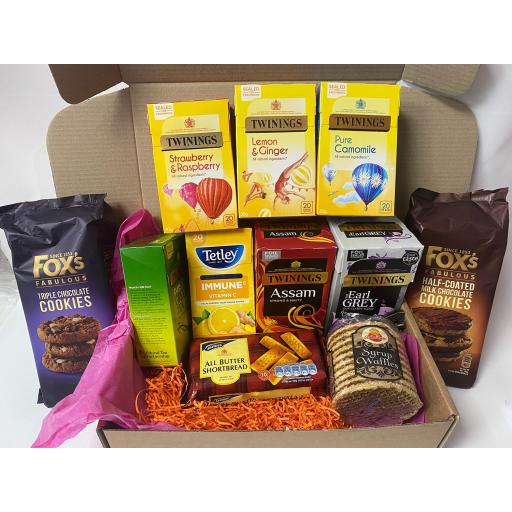 Personalised Mother's Day Tea Hamper with a Personalised Mug - Add Photo/Text