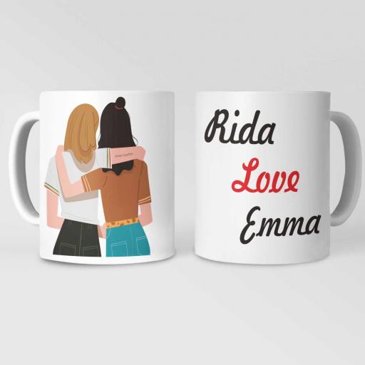 Personalised Best Friends Mug - Add Both Names